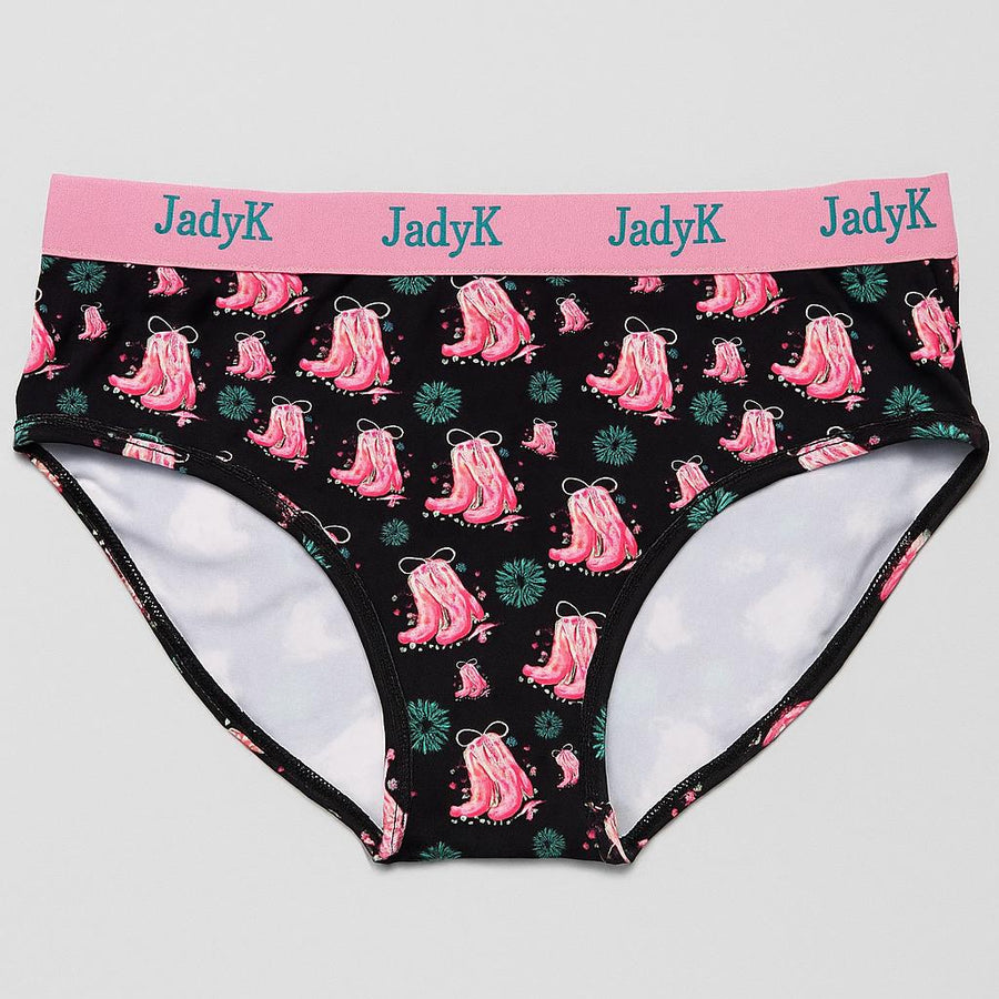 Arya DailyArmor™ Featuring Arya Curvelock™ Technology + AquaShield™ Protection Briefs Collection| Cowgirl Boots | JadyK