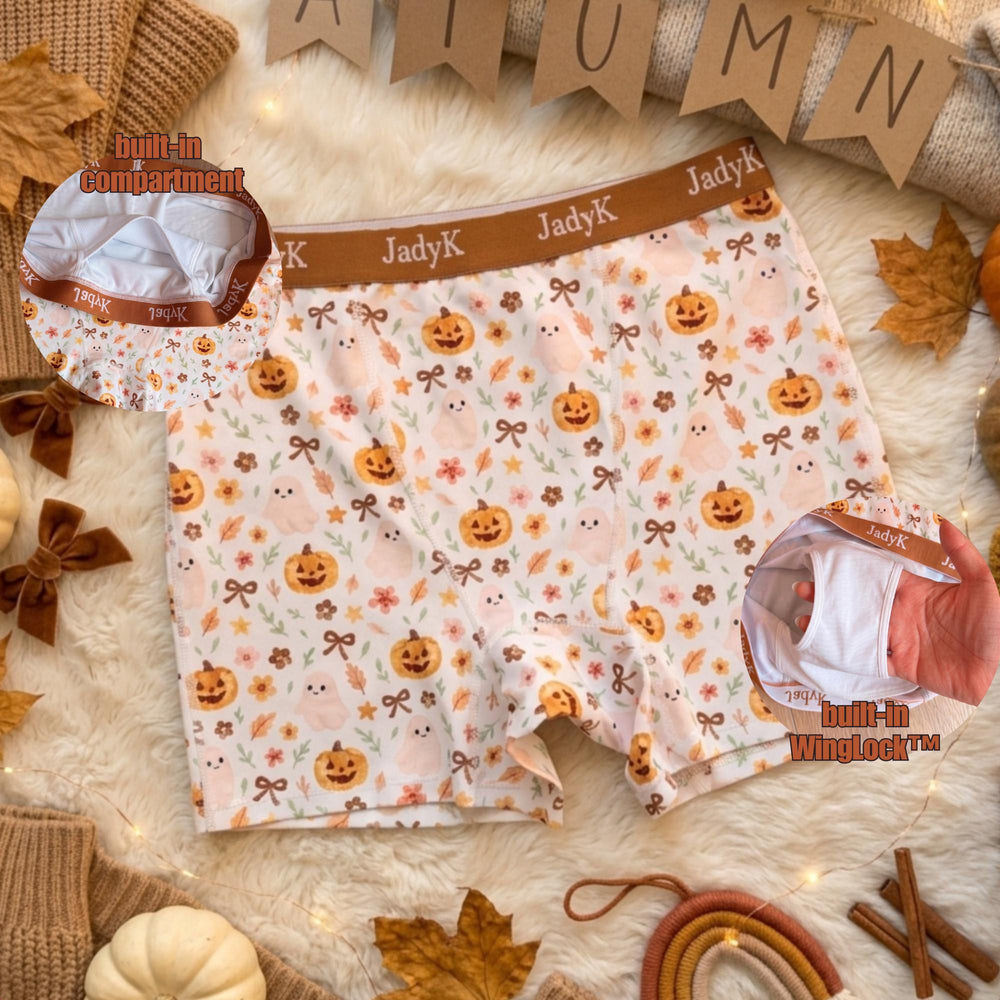 Boo & Bloom™ Boxers | Arya DailyArmor™ VersaCore™ Featuring Comfort Compartment™ + WingLock™ Stabilizer | JadyK