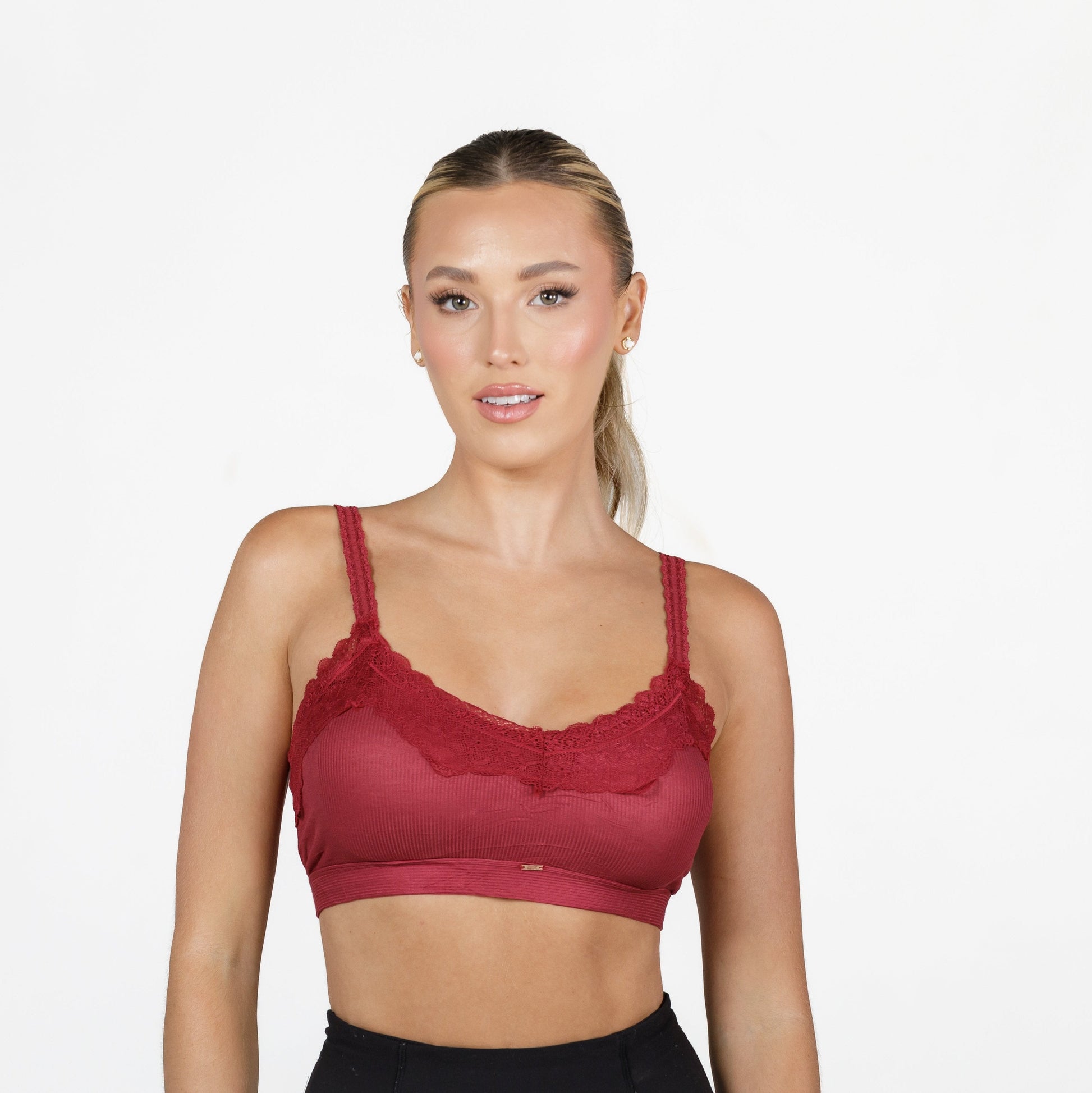 Arabian Night Ribbed Lace Bralette By JadyK