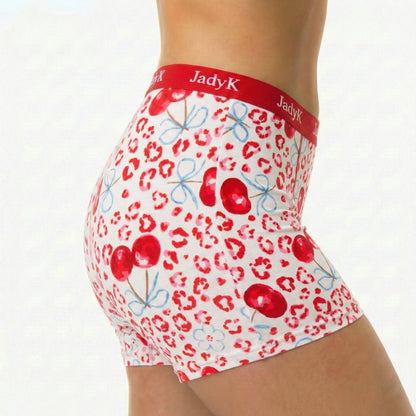 Arya AirFlex™ Boxers | CloudMove™ Fabric Featuring BreatheFlex™ Technology|Leopard Cherry| JadyK By JadyK
