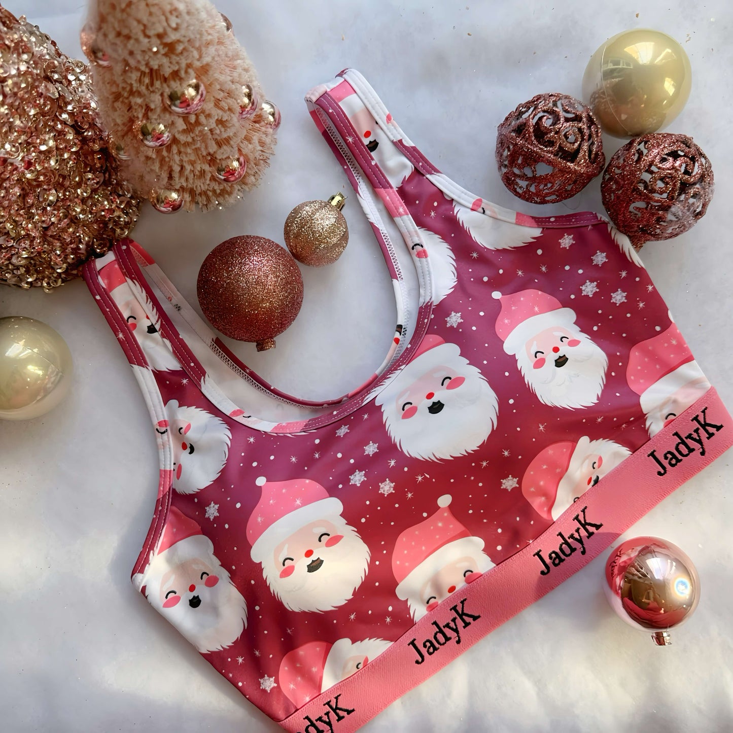 Arya Christmas Print Sport Bralette (Free) By JadyK