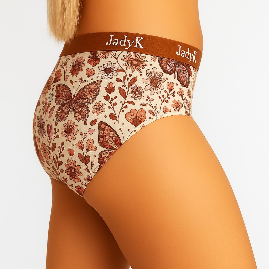 Arya Curvelock™ Briefs| Fall Flowers | JadyK By JadyK
