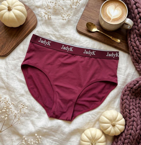 Arya CurveLock™ Briefs | Merlot Red | DailyArmor™ + AquaShield™ Protection | JadyK By JadyK