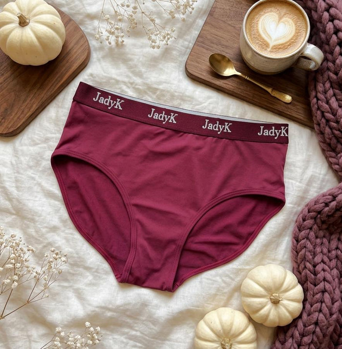 Arya CurveLock™ Briefs | Merlot Red | DailyArmor™ + AquaShield™ Protection | JadyK By JadyK