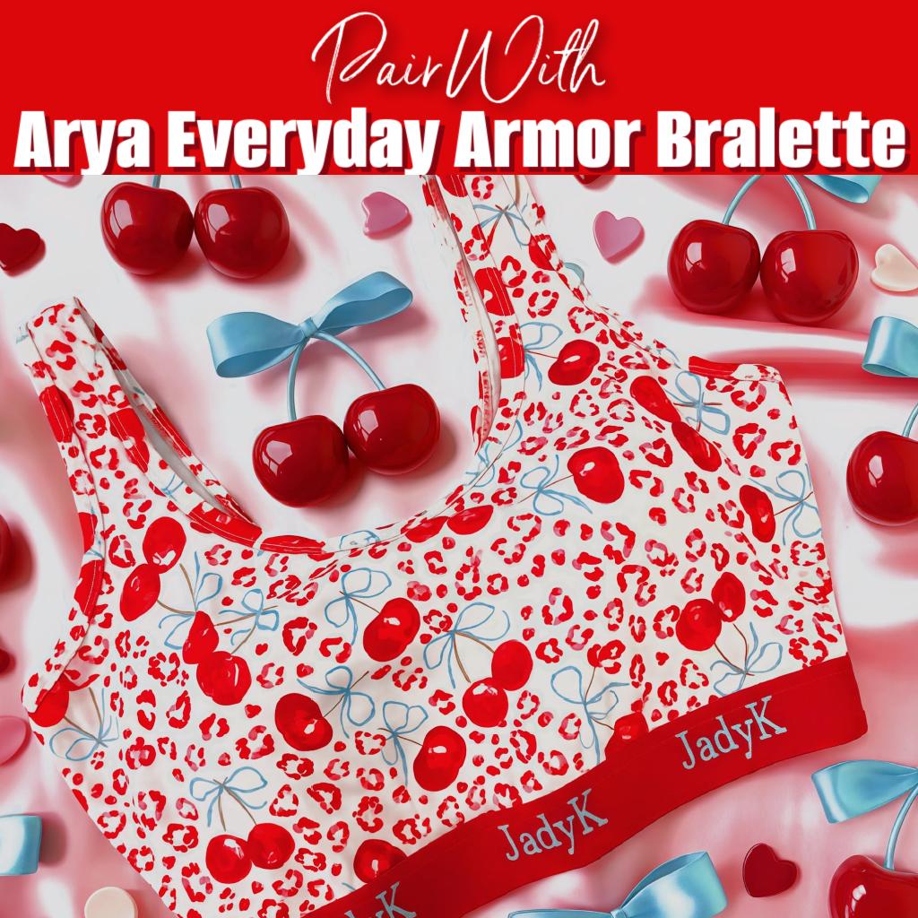 Arya DailyArmor™ Featuring Arya Curvelock™ Technology + AquaShield™ Protection Briefs Collection | Cherry Leopard | JadyK By JadyK