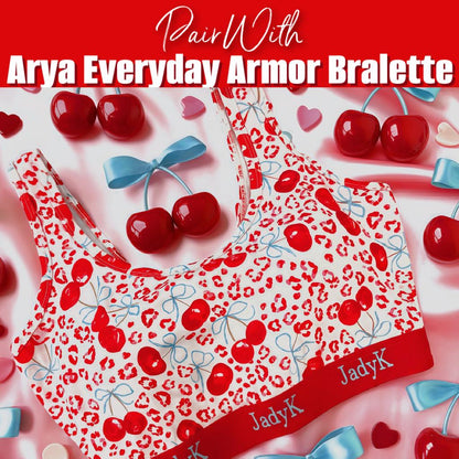 Arya DailyArmor™ Featuring Arya Curvelock™ Technology + AquaShield™ Protection Briefs Collection | Cherry Leopard | JadyK By JadyK