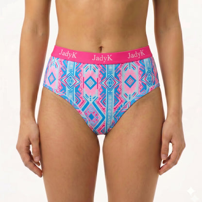 Arya DailyArmor™ Featuring Arya Curvelock™ Technology + AquaShield™ Protection Briefs Collection | Coastal Aztec| JadyK By JadyK