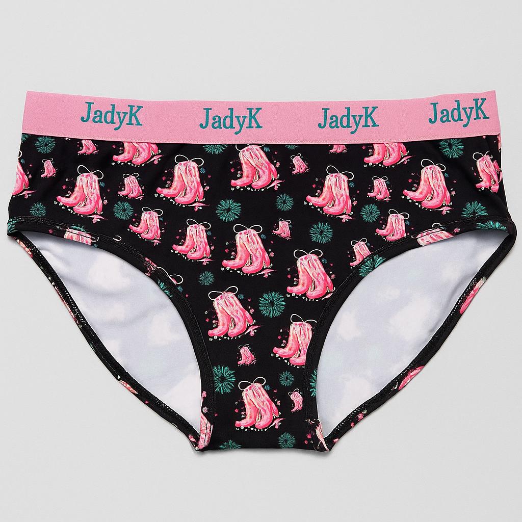 Arya DailyArmor™ Featuring Arya Curvelock™ Technology + AquaShield™ Protection Briefs Collection| Cowgirl Boots | JadyK By JadyK