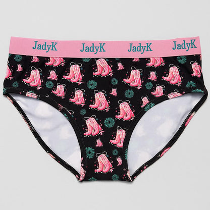 Arya DailyArmor™ Featuring Arya Curvelock™ Technology + AquaShield™ Protection Briefs Collection| Cowgirl Boots | JadyK By JadyK