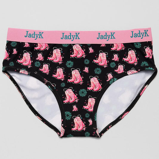 Arya DailyArmor™ Featuring Arya Curvelock™ Technology + AquaShield™ Protection Briefs Collection| Cowgirl Boots | JadyK By JadyK