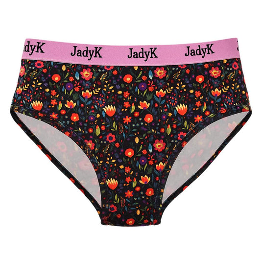 Arya DailyArmor™ Featuring Arya Curvelock™ Technology + AquaShield™ Protection Briefs Collection| Fiesta Floral | JadyK By JadyK