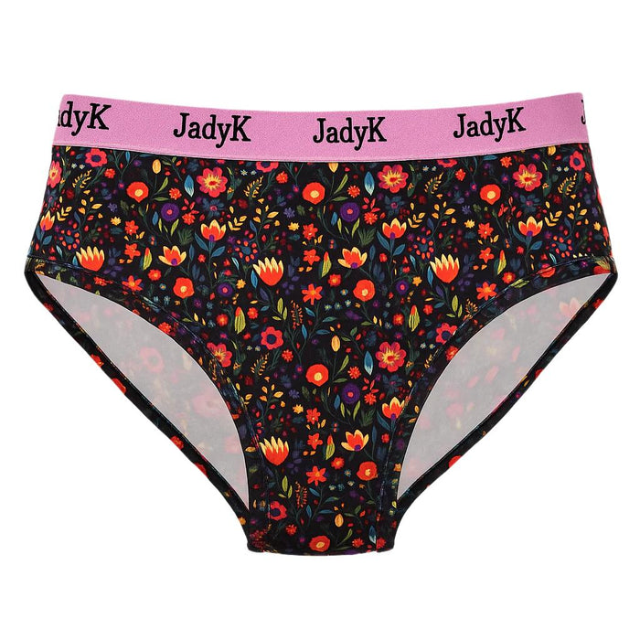Arya DailyArmor™ Featuring Arya Curvelock™ Technology + AquaShield™ Protection Briefs Collection| Fiesta Floral | JadyK By JadyK