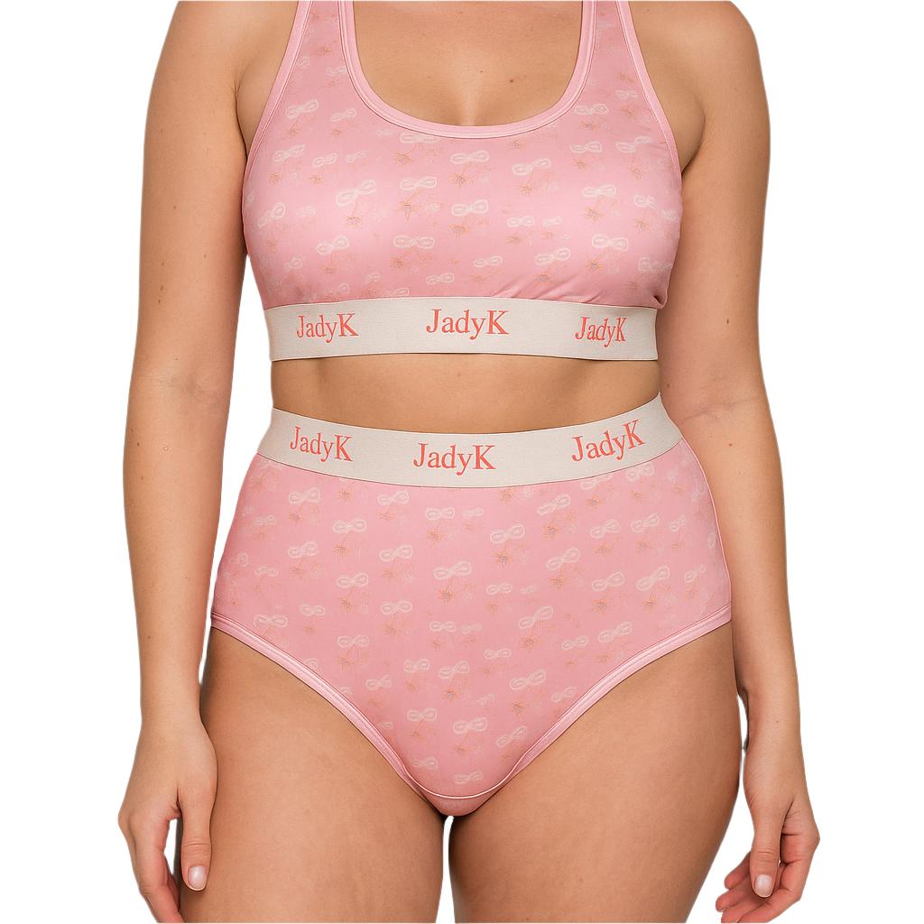 Arya DailyArmor™ Featuring Arya Curvelock™ Technology + AquaShield™ Protection Briefs Collection| Pink Bows | JadyK By JadyK