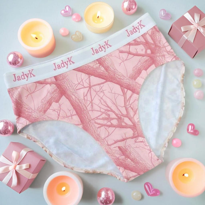 Arya DailyArmor™ Featuring Arya Curvelock™ Technology + AquaShield™ Protection Briefs Collection | Pink Camo | JadyK By JadyK