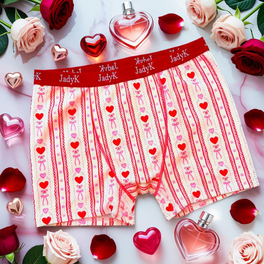 Arya Hip Hugging Boxer Briefs |Vintage Bows & Lace| JadyK By JadyK