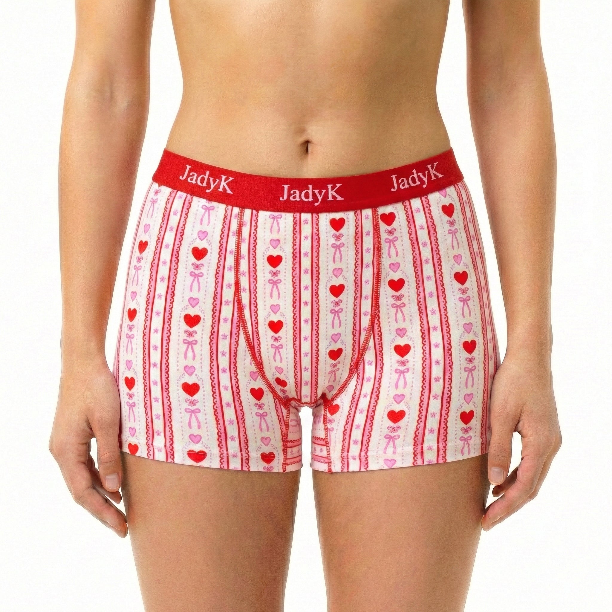 Arya Hip Hugging Boxer Shorts |Vintage Bows & Lace| JadyK By JadyK
