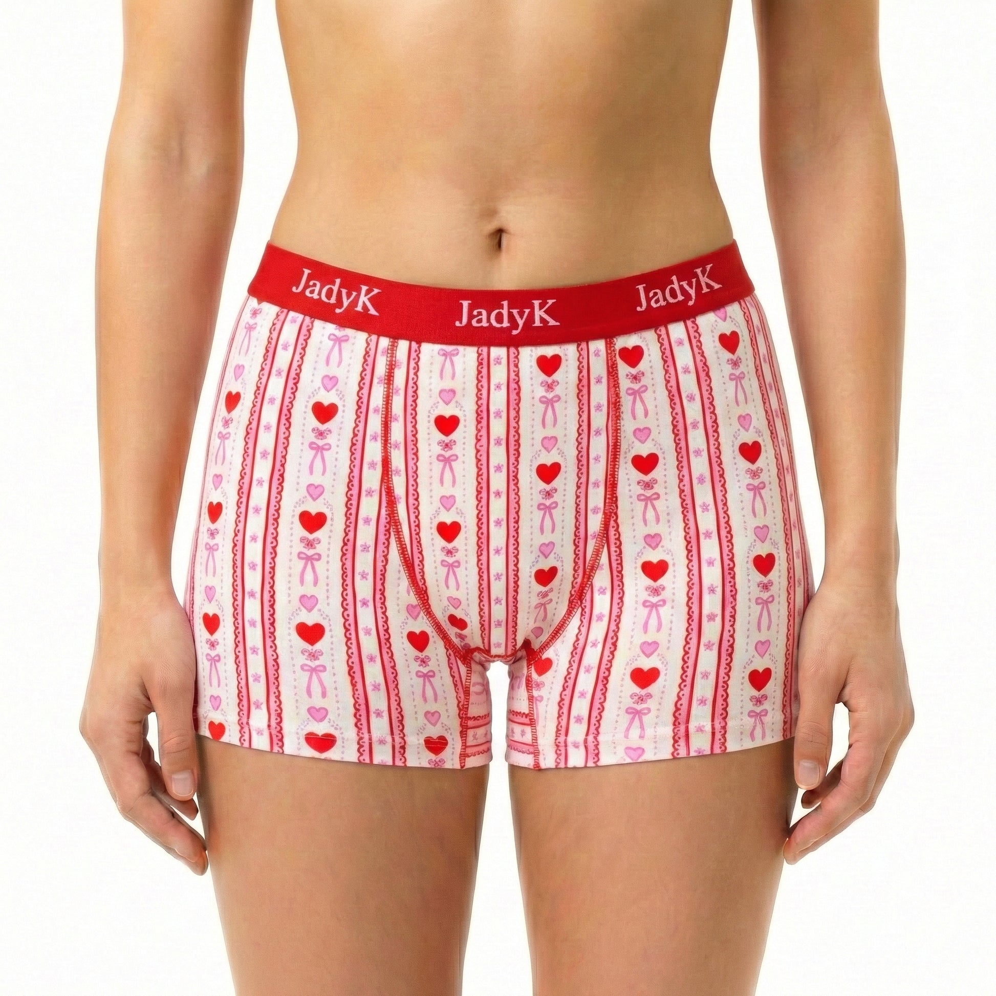 Arya Hip Hugging Boxer Shorts |Vintage Bows & Lace| JadyK By JadyK