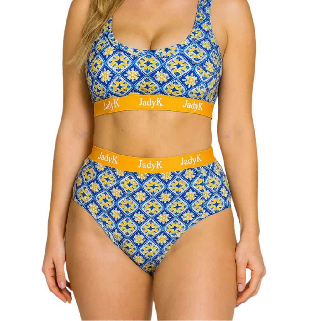 Arya Hip Hugging Briefs| Blue Amalfi | JadyK By JadyK