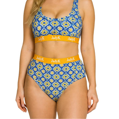 Arya Hip Hugging Briefs| Blue Amalfi | JadyK By JadyK