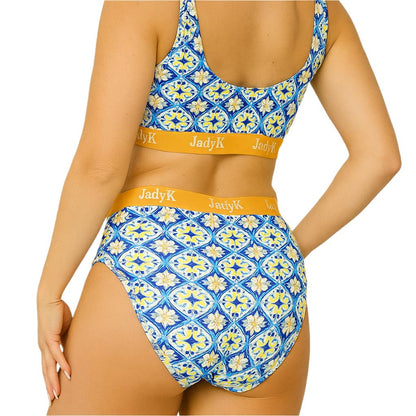 Arya Hip Hugging Briefs| Blue Amalfi | JadyK By JadyK