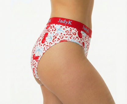 Arya Hip Hugging Briefs | Cherry Leopard | JadyK By JadyK