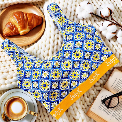 Arya Printed Bralette Collection | Blue Amalfi | JadyK By JadyK