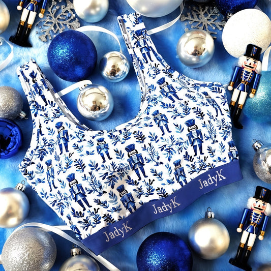 Arya Printed Bralette Collection | Blue Nutcracker | JadyK By JadyK