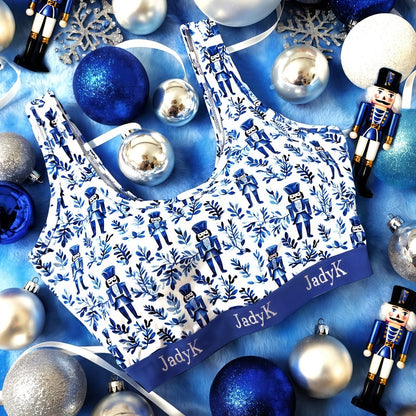 Arya Printed Bralette Collection | Blue Nutcracker | JadyK By JadyK