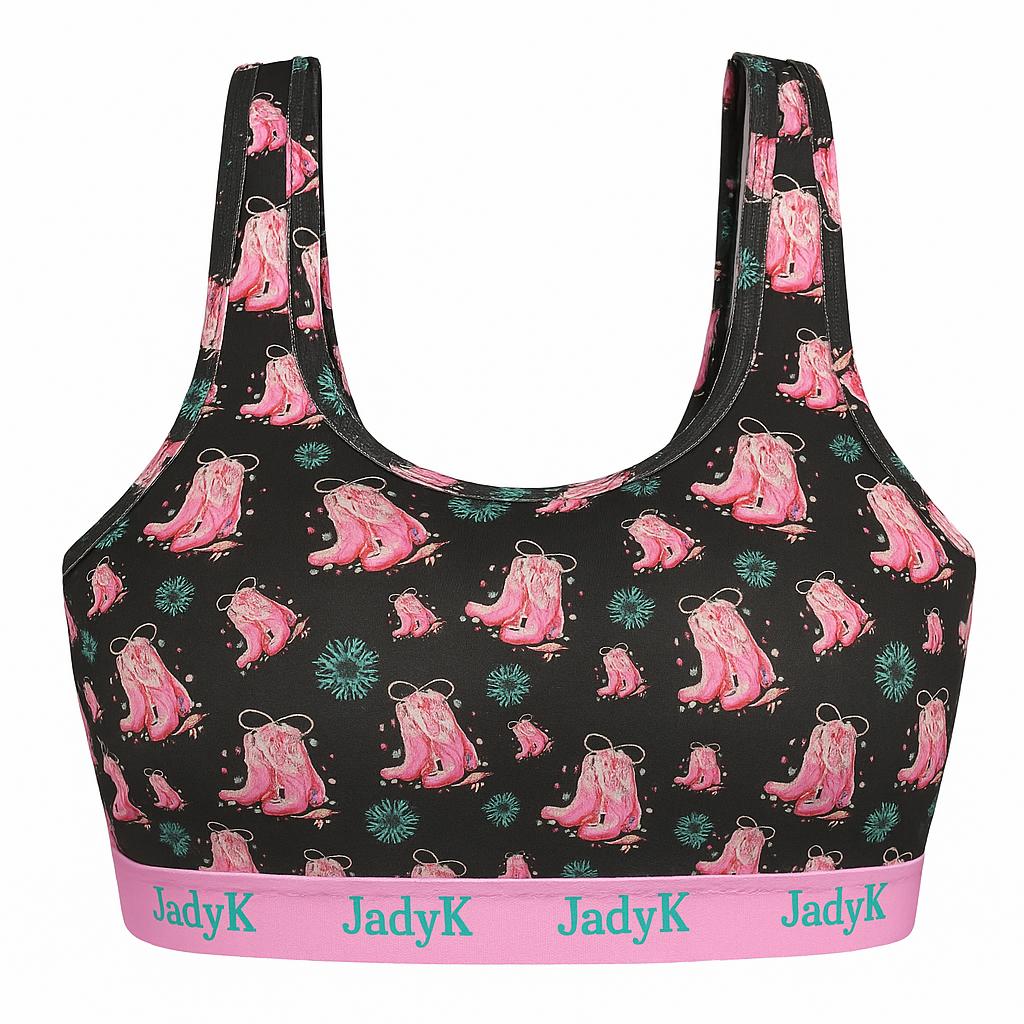 Arya Printed Bralette Collection | Cowgirl Boots | JadyK By JadyK