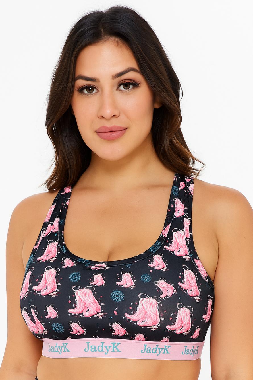 Arya Printed Bralette Collection | Cowgirl Boots | JadyK By JadyK