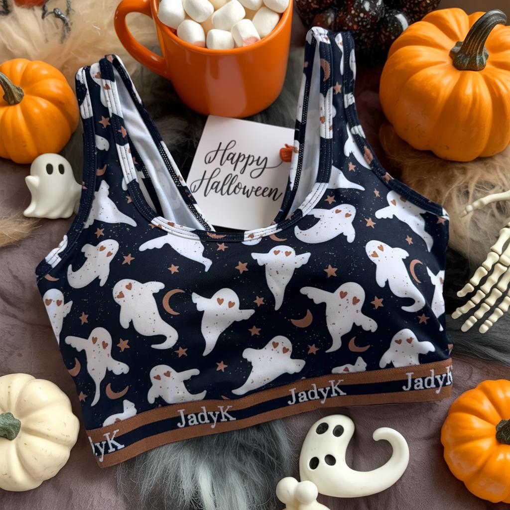 Arya Printed Bralette Collection | Ghostly Boo| JadyK By JadyK