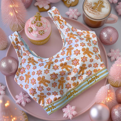 Arya Printed Bralette Collection | Pale Pink Gingerbread| JadyK By JadyK