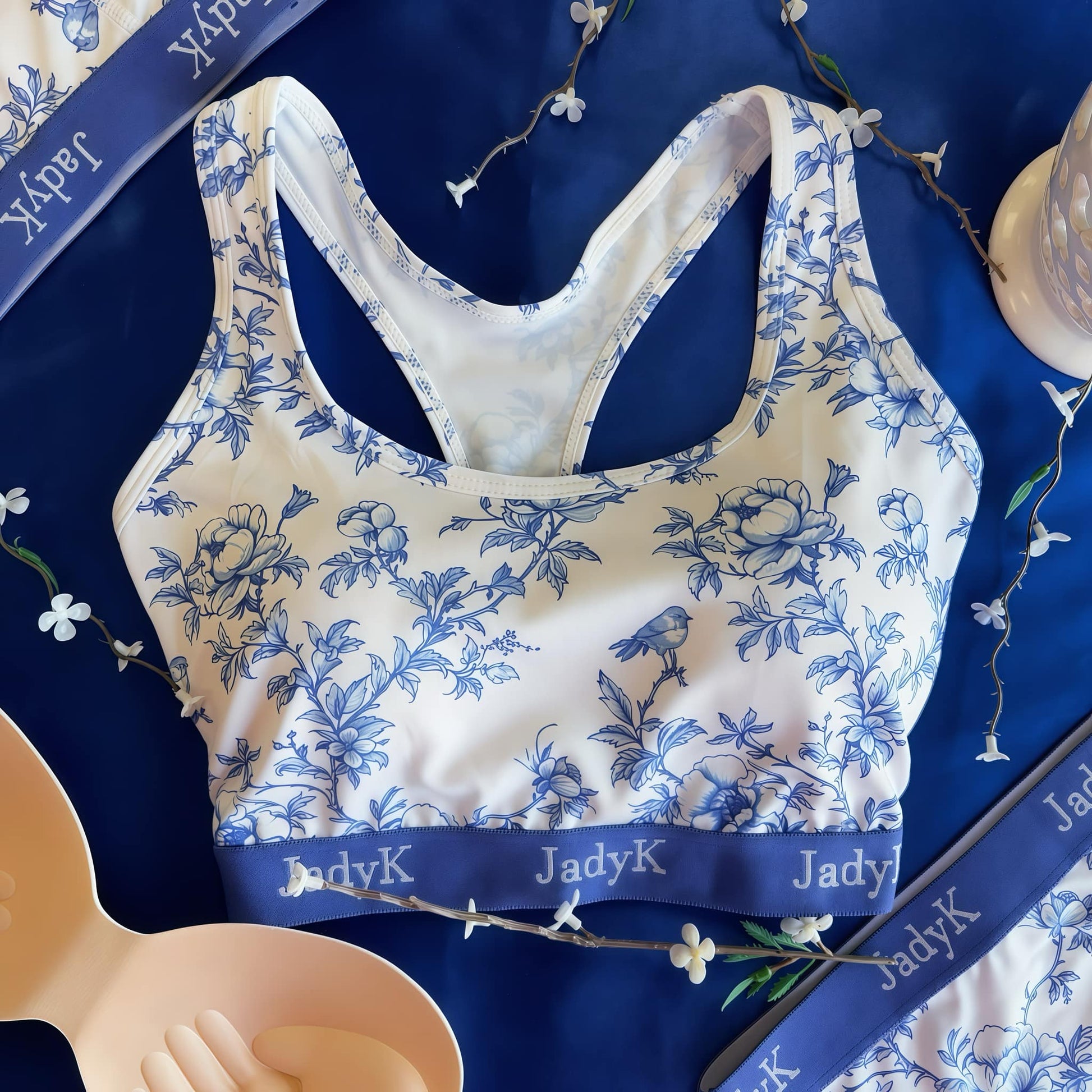 Arya Racerback | Blue Floral | JadyK By JadyK