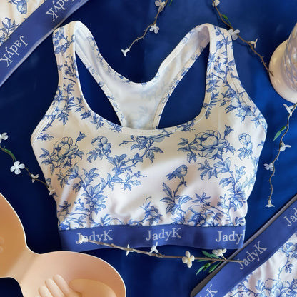 Arya Racerback | Blue Floral | JadyK By JadyK