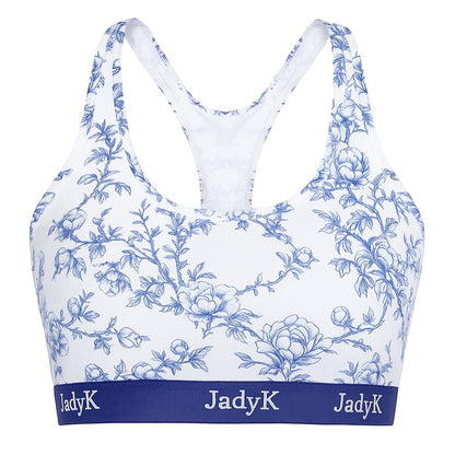 Arya Racerback Bralette | Blue Floral | JadyK By JadyK