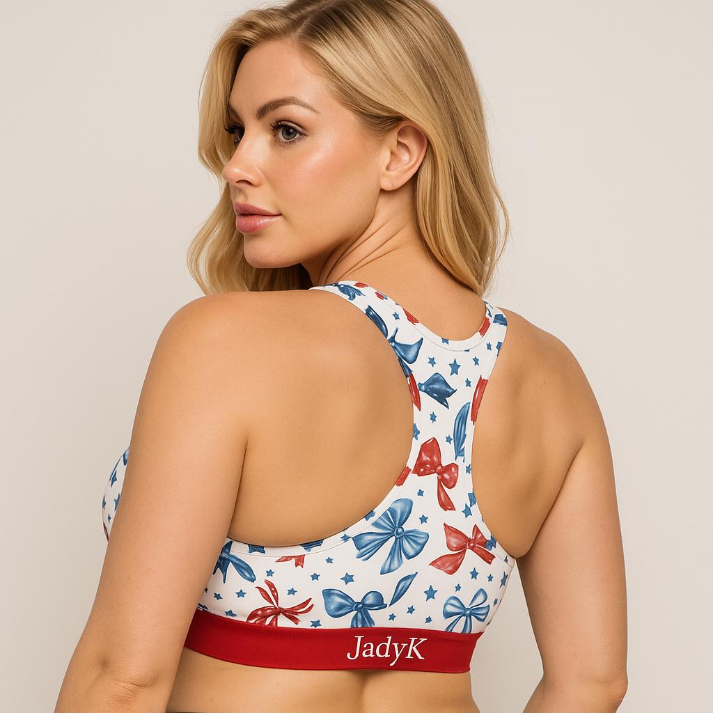 Arya Racerback Patriotic Bralette | Limited Edition | JadyK By JadyK