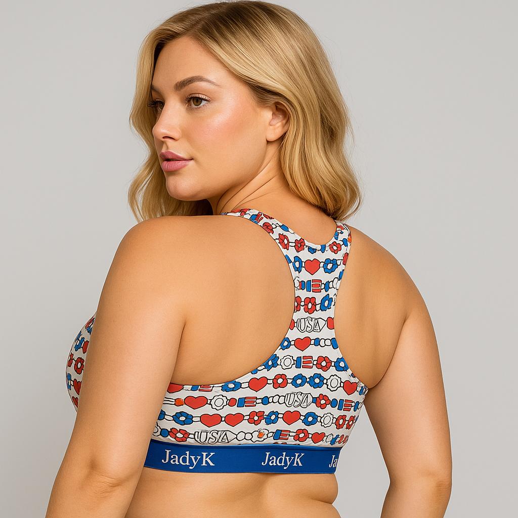 Arya Racerback Patriotic Bralette | Limited Edition | JadyK By JadyK