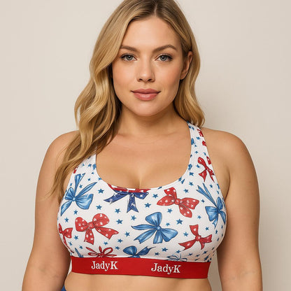 Arya Racerback Patriotic Bralette | Limited Edition | JadyK By JadyK