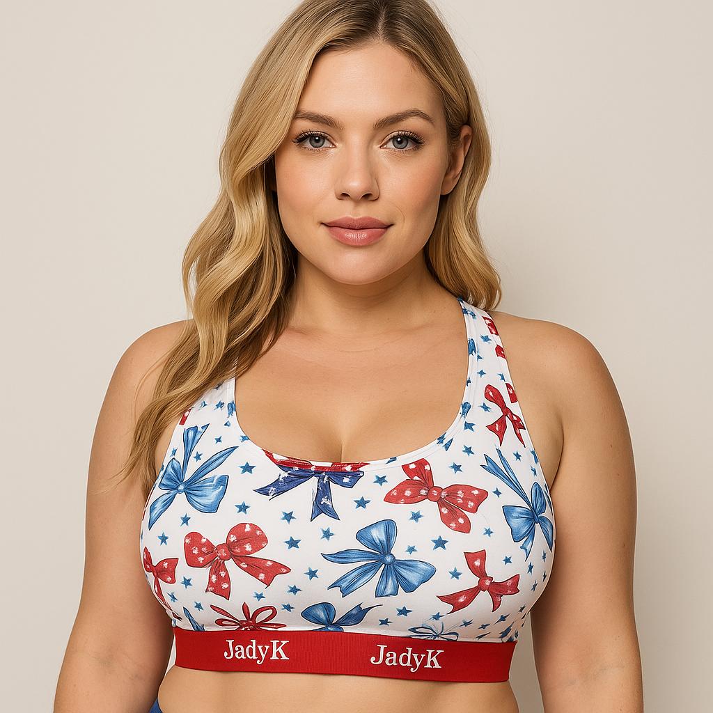 Arya Racerback Patriotic Bralette | Limited Edition | JadyK By JadyK