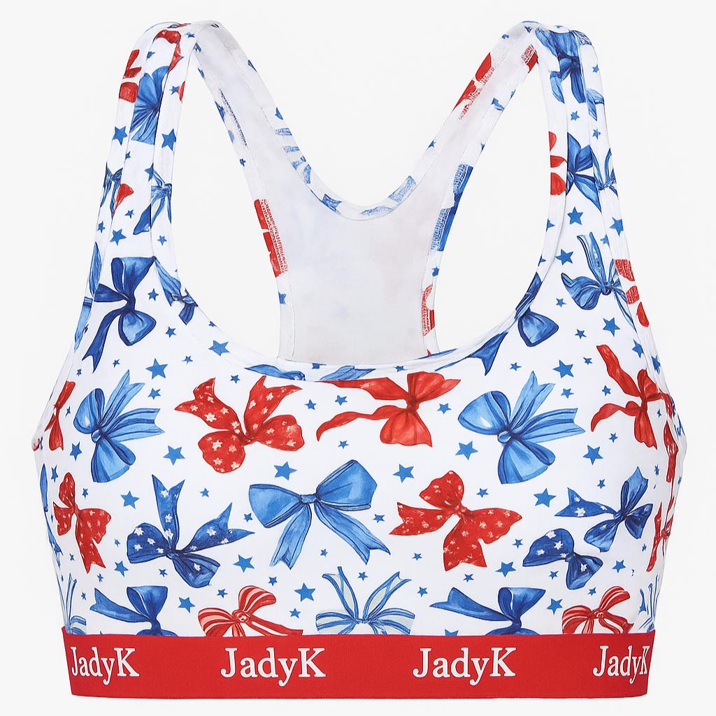 Arya Racerback Patriotic Bralette | Limited Edition | JadyK By JadyK