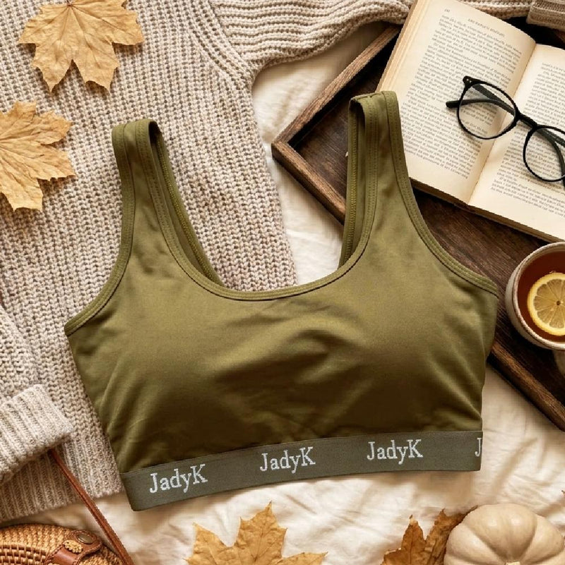 Arya bralette in army green