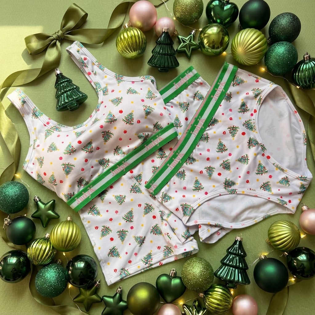 Arya CurveLock™ Briefs | Christmas Trees | DailyArmor™ + AquaShield™ Protection | JadyK By JadyK