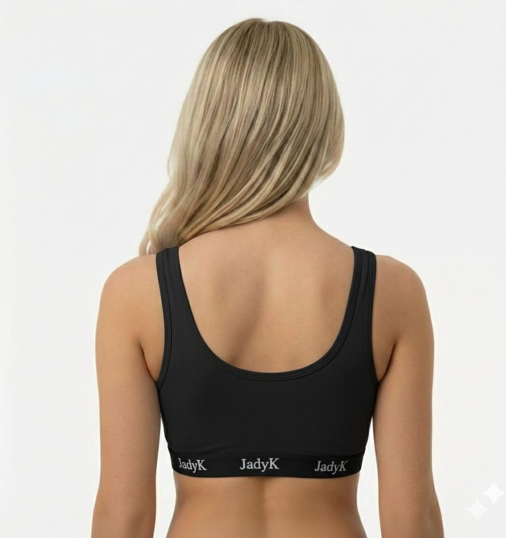 Arya Scoopneck DailyArmor™ Featuring Helping Hands™ Padding Technology + AquaShield™ Protection |Black| JadyK By JadyK