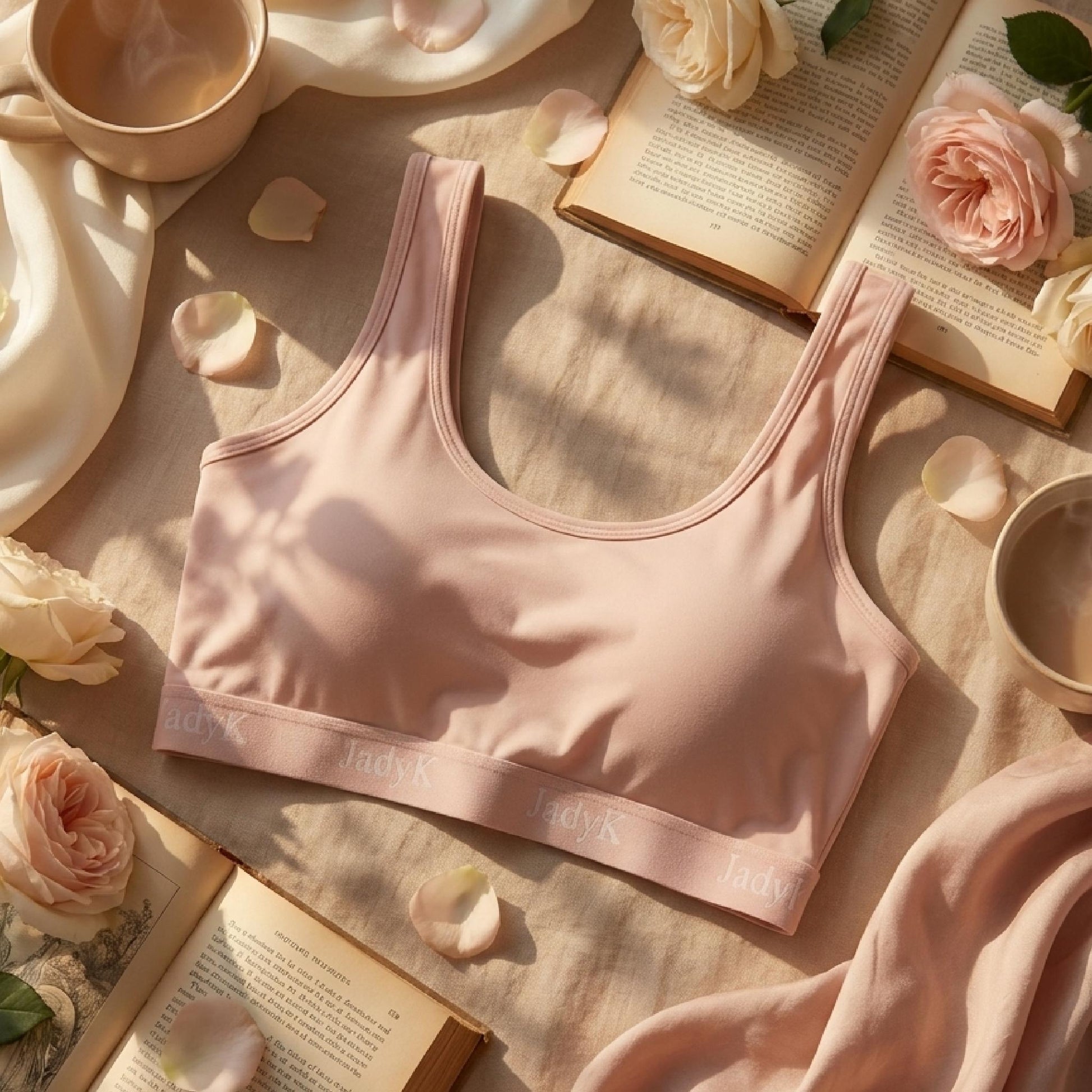 Arya Scoopneck DailyArmor™ Featuring Helping Hands™ Padding Technology + AquaShield™ Protection |Blush| JadyK By JadyK