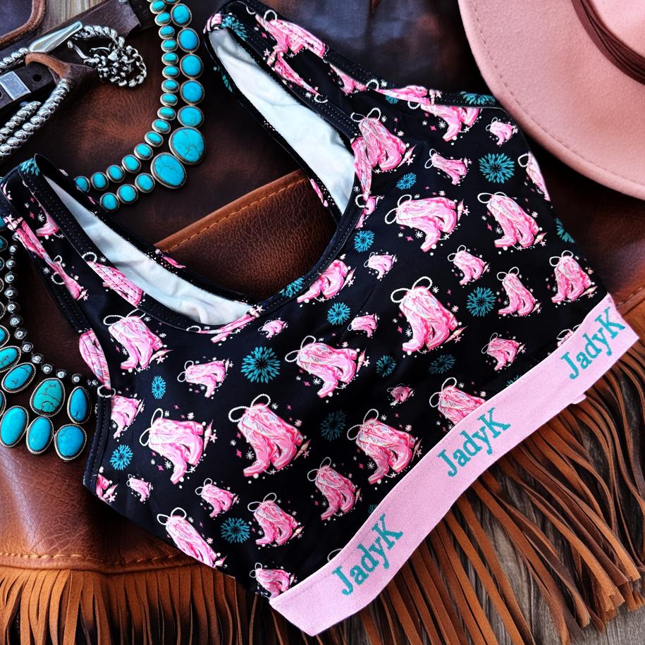 Arya Scoopneck DailyArmor™ Featuring Helping Hands™ Padding Technology + AquaShield™ Protection |Cowgirl Boots| JadyK By JadyK