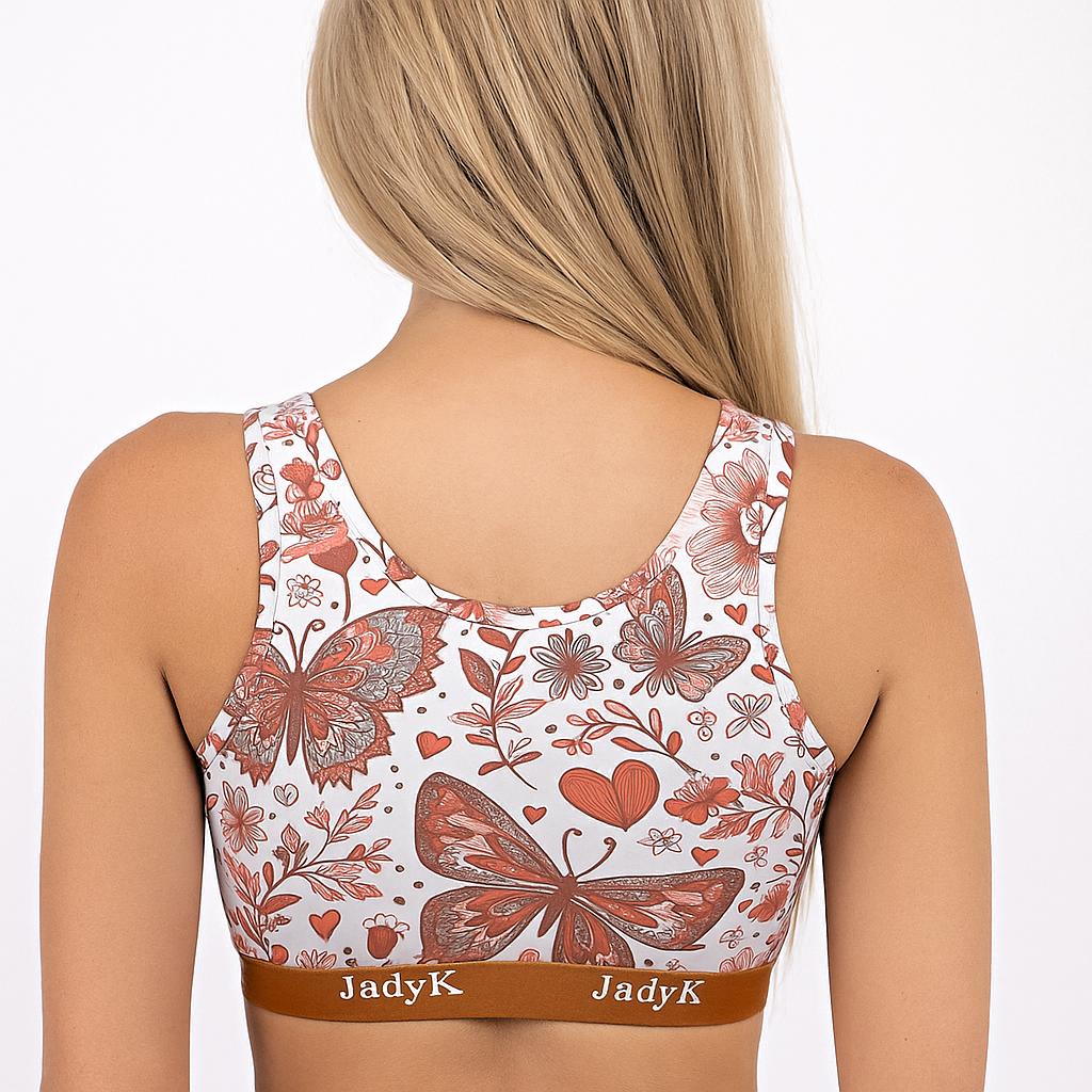Arya Scoopneck DailyArmor™ Featuring Helping Hands™ Padding Technology + AquaShield™ Protection |Fall Flowers| JadyK By JadyK