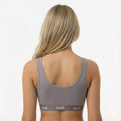 Arya Scoopneck DailyArmor™ Featuring Helping Hands™ Padding Technology + AquaShield™ Protection |Gray| JadyK By JadyK