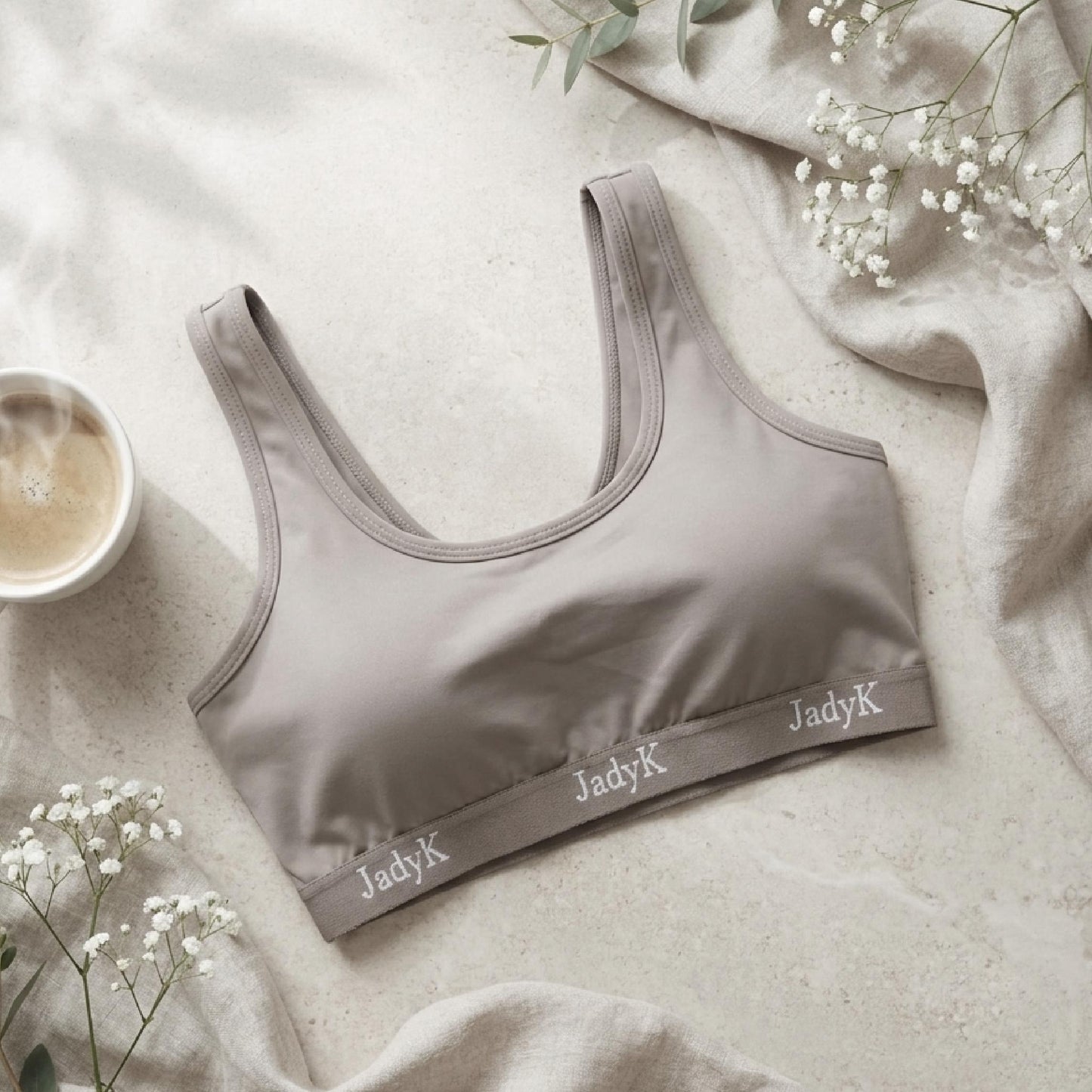 Arya Scoopneck DailyArmor™ Featuring Helping Hands™ Padding Technology + AquaShield™ Protection |Gray| JadyK By JadyK