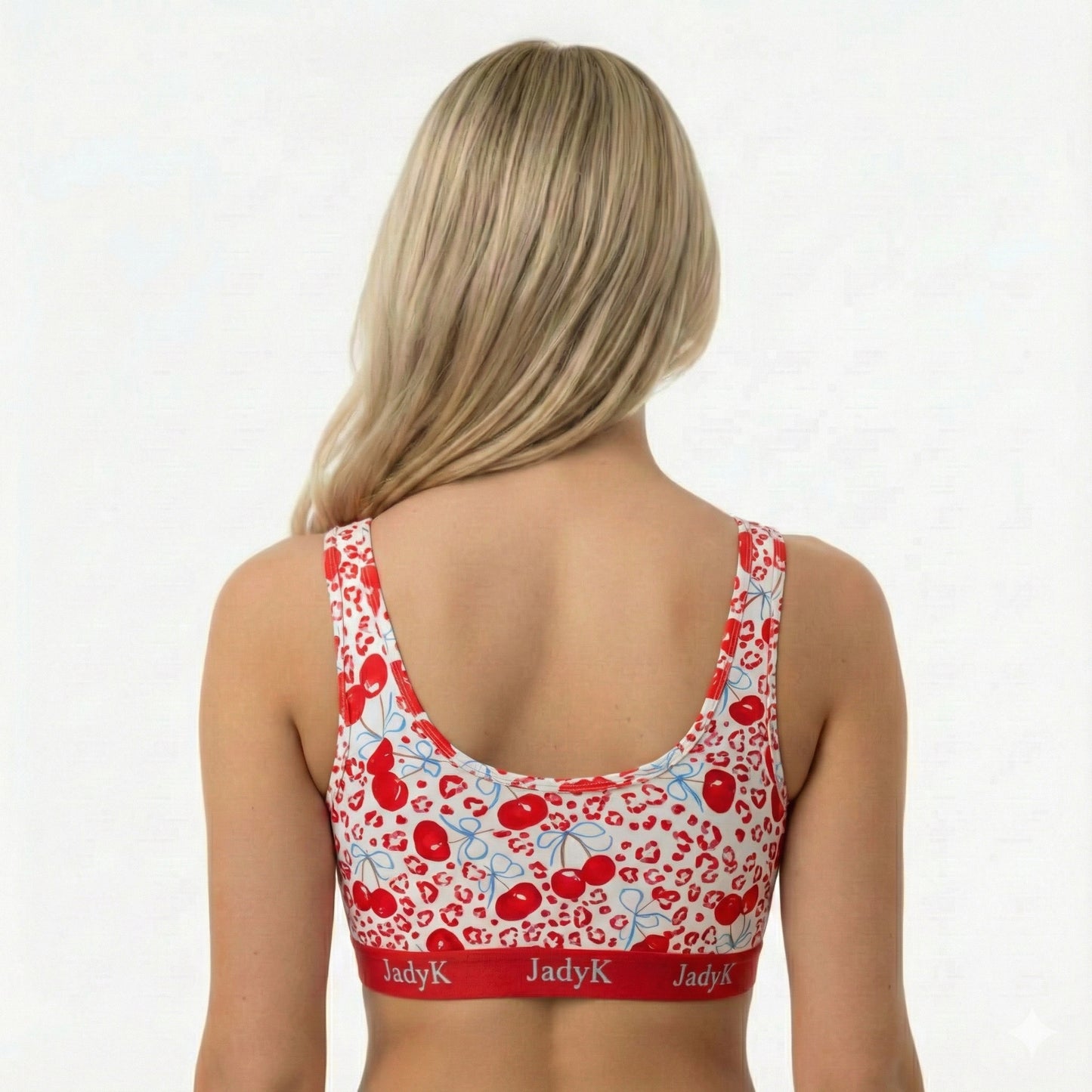 Arya Scoopneck DailyArmor™ Featuring Helping Hands™ Padding Technology + AquaShield™ Protection |Leopard Cherries| JadyK By JadyK