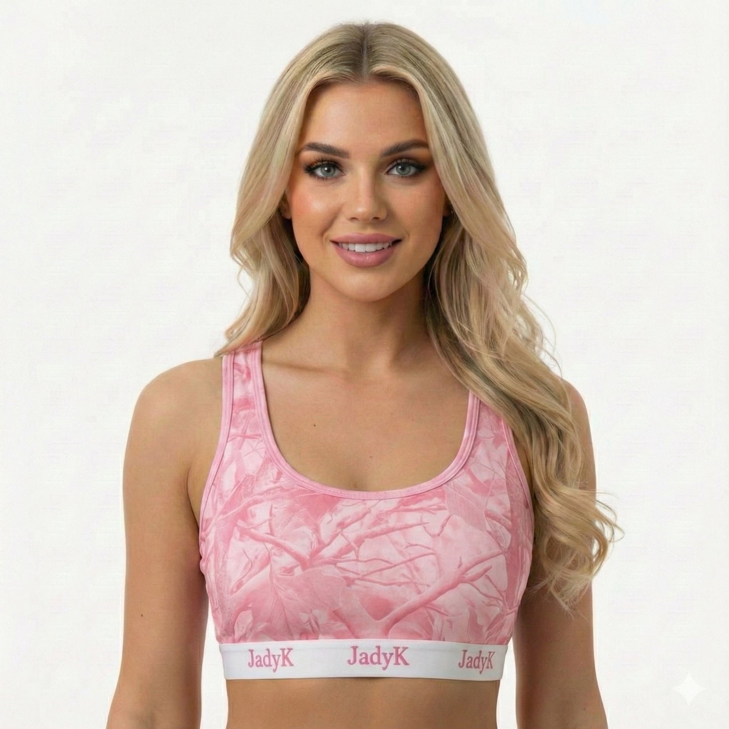 Arya Scoopneck DailyArmor™ Featuring Helping Hands™ Padding Technology + AquaShield™ Protection |Pink Camo| JadyK By JadyK